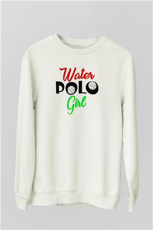 Su Topu Baskılı Unisex Ekru Sweatshirt