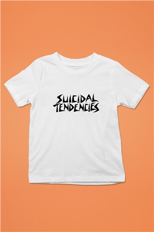Suicidal Tendencies Baskılı Beyaz Unisex Çocuk Tişört