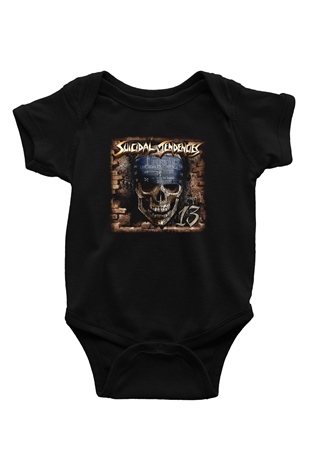Suicidal Tendencies Baskılı Siyah Bebek Body - Zıbın