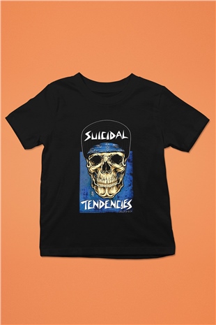 Suicidal Tendencies Baskılı Siyah Unisex Çocuk Tişört