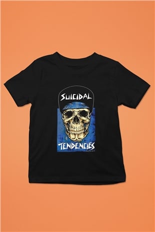 Suicidal Tendencies Baskılı Siyah Unisex Çocuk Tişört
