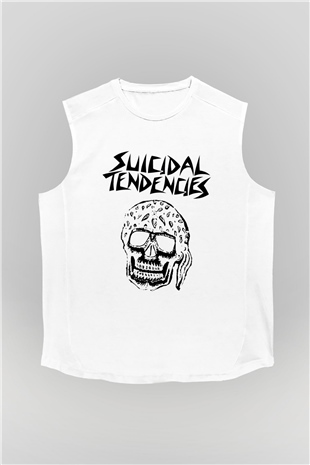 Suicidal Tendencies Beyaz Unisex Kolsuz Tişört
