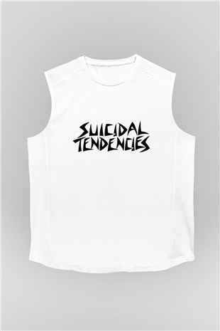 Suicidal Tendencies Beyaz Unisex Kolsuz Tişört