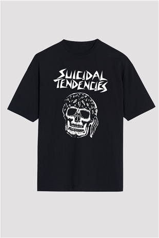 Suicidal Tendencies Siyah Unisex Oversize Tişört T-Shirt