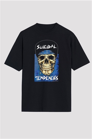 Suicidal Tendencies Siyah Unisex Oversize Tişört T-Shirt
