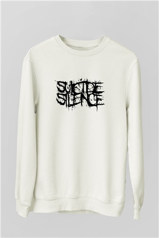 Suicide Silence Beyaz Unisex Sweatshirt