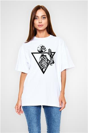Suicideboys - $uicideboy$ Baskılı Beyaz Unisex Oversize Tişört - Tshirt