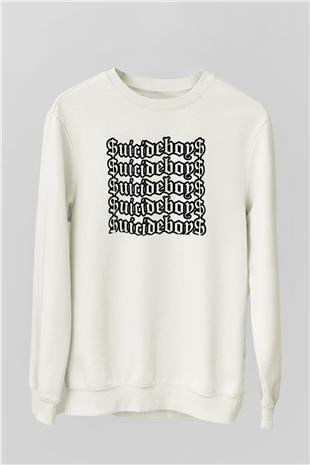 Suicideboys - $uicideboy$ Baskılı Beyaz Unisex Sweatshirt
