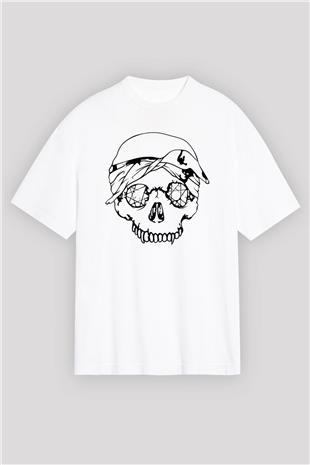 Suicideboys - $uicideboy$ Baskılı Beyaz Unisex Oversize Tişört - Tshirt