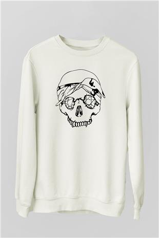 Suicideboys - $uicideboy$ Baskılı Beyaz Unisex Sweatshirt