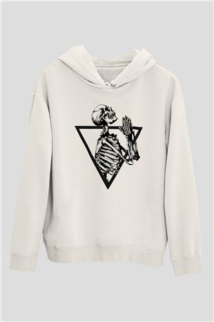 Suicideboys - $uicideboy$ Baskılı Beyaz Unisex Kapüşonlu Sweatshirt
