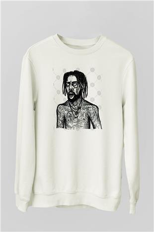 Suicideboys - $uicideboy$ Baskılı Beyaz Unisex Sweatshirt