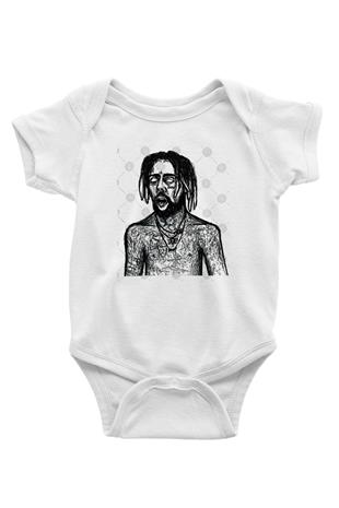 Suicideboys - $uicideboy$ Baskılı Beyaz Unisex Bebek Body - Zıbın
