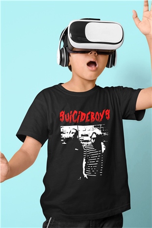 Suicideboys - $uicideboy$ Baskılı Unisex Siyah Çocuk Tişört - Tshirt