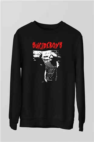 Suicideboys - $uicideboy$ Baskılı Unisex Siyah Sweatshirt