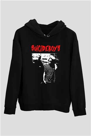 Suicideboys - $uicideboy$ Baskılı Unisex Siyah Hoodie