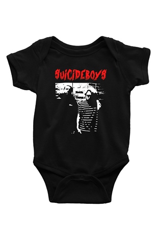 Suicideboys - $uicideboy$ Baskılı Unisex Siyah Bebek Body - Zıbın