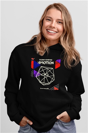 Sultan & Ned Shepard Siyah Unisex Kapüşonlu Sweatshirt