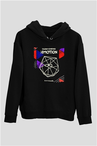 Sultan & Ned Shepard Siyah Unisex Kapüşonlu Sweatshirt