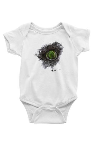 Summoning Baskılı Unisex Siyah Bebek Body - Zıbın