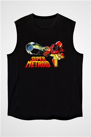 Super Metroid Cartridge Art Siyah Unisex  Kolsuz Tişört