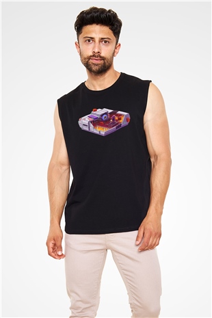Super Metroid Cartridge Art Siyah Unisex  Kolsuz Tişört