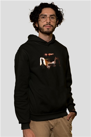 Supernatural Baskılı Unisex Siyah Hoodie