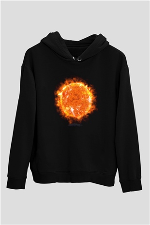 Süpernova Siyah Unisex Hoodie