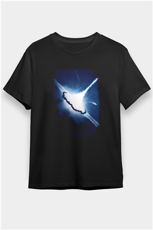 Süpernova Siyah Unisex Tişört T-Shirt - TişörtFabrikası