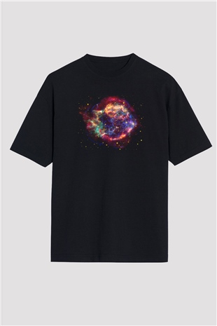 Süpernova Siyah Oversize Tişört Oversize T-shirt - TişörtFabrikası