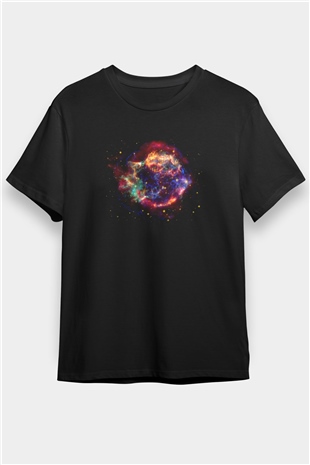 Süpernova Siyah Unisex Tişört T-Shirt - TişörtFabrikası