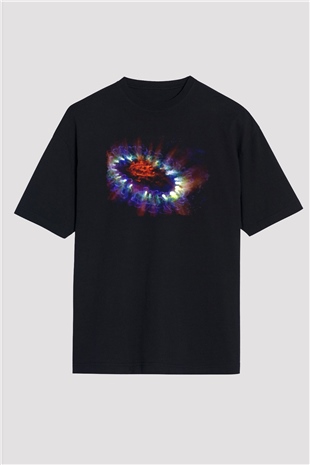 Süpernova Siyah Oversize Tişört Oversize T-shirt - TişörtFabrikası