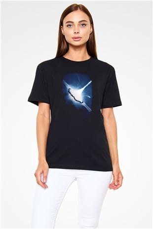 Süpernova Siyah Unisex Tişört T-Shirt - TişörtFabrikası