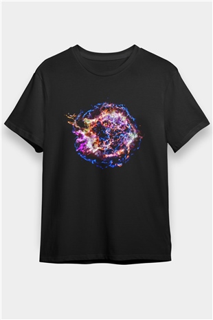 Süpernova Siyah Unisex Tişört T-Shirt - TişörtFabrikası