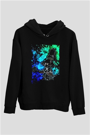 Süpürgeli CadıSiyah  Unisex Hoodie