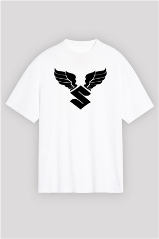 Suzuki Beyaz Unisex Oversize Tişört T-Shirt