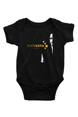 Sven Vath Siyah Bebek Body - Zıbın