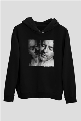 Sven Vath Siyah Unisex Kapüşonlu Sweatshirt