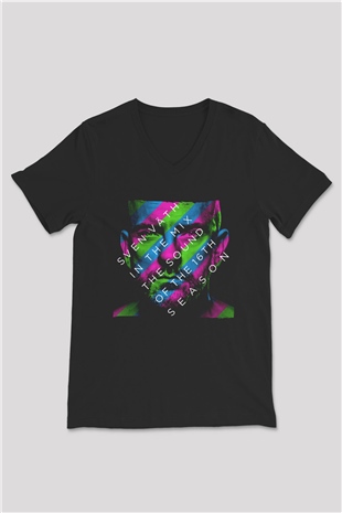 Sven Vath Siyah Unisex V Yaka Tişört