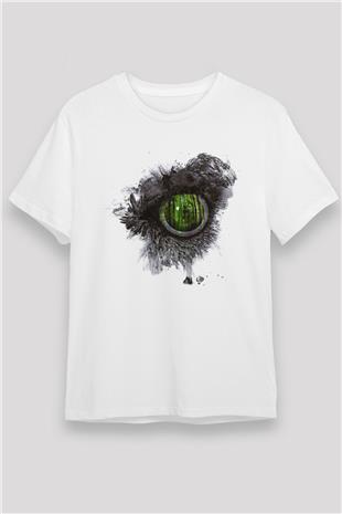 Swallow The Sun Baskılı Unisex Beyaz Tişört - Tshirt