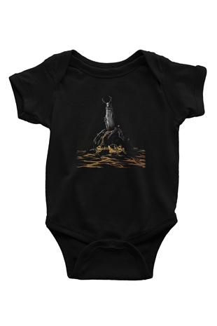 Swallow The Sun Baskılı Unisex Siyah Bebek Body - Zıbın