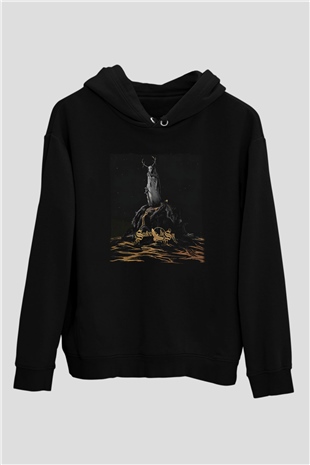 Swallow The Sun Baskılı Unisex Siyah Kapüşonlu Sweatshirt