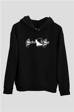Swallow The Sun Baskılı Unisex Siyah Kapüşonlu Sweatshirt