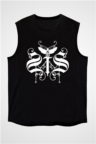 Swallow The Sun Baskılı Unisex Siyah Kolsuz Tişört - Tshirt