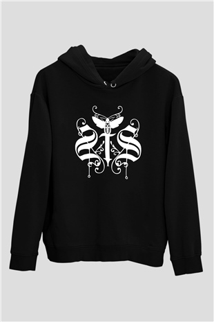 Swallow The Sun Baskılı Unisex Siyah Kapüşonlu Sweatshirt