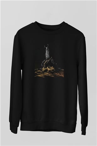 Swallow The Sun Baskılı Unisex Siyah Sweatshirt