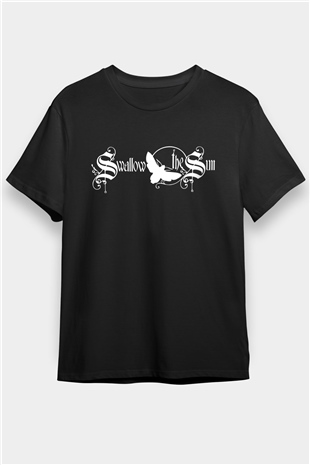 Swallow The Sun Baskılı Unisex Siyah Tişört - Tshirt