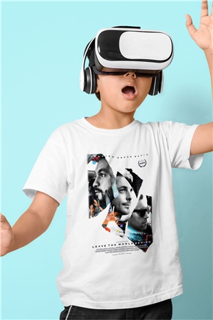 Swedish House Mafia Baskılı Beyaz Unisex Çocuk Tişört
