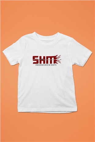 Swedish House Mafia Baskılı Beyaz Unisex Çocuk Tişört