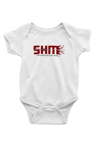 Swedish House Mafia Baskılı Beyaz Unisex Bebek Body - Zıbın